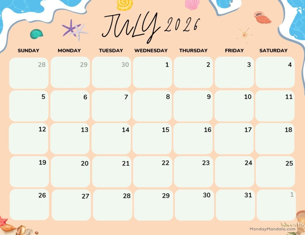 July-2026-Calendar-Printable-Beach-Landscape