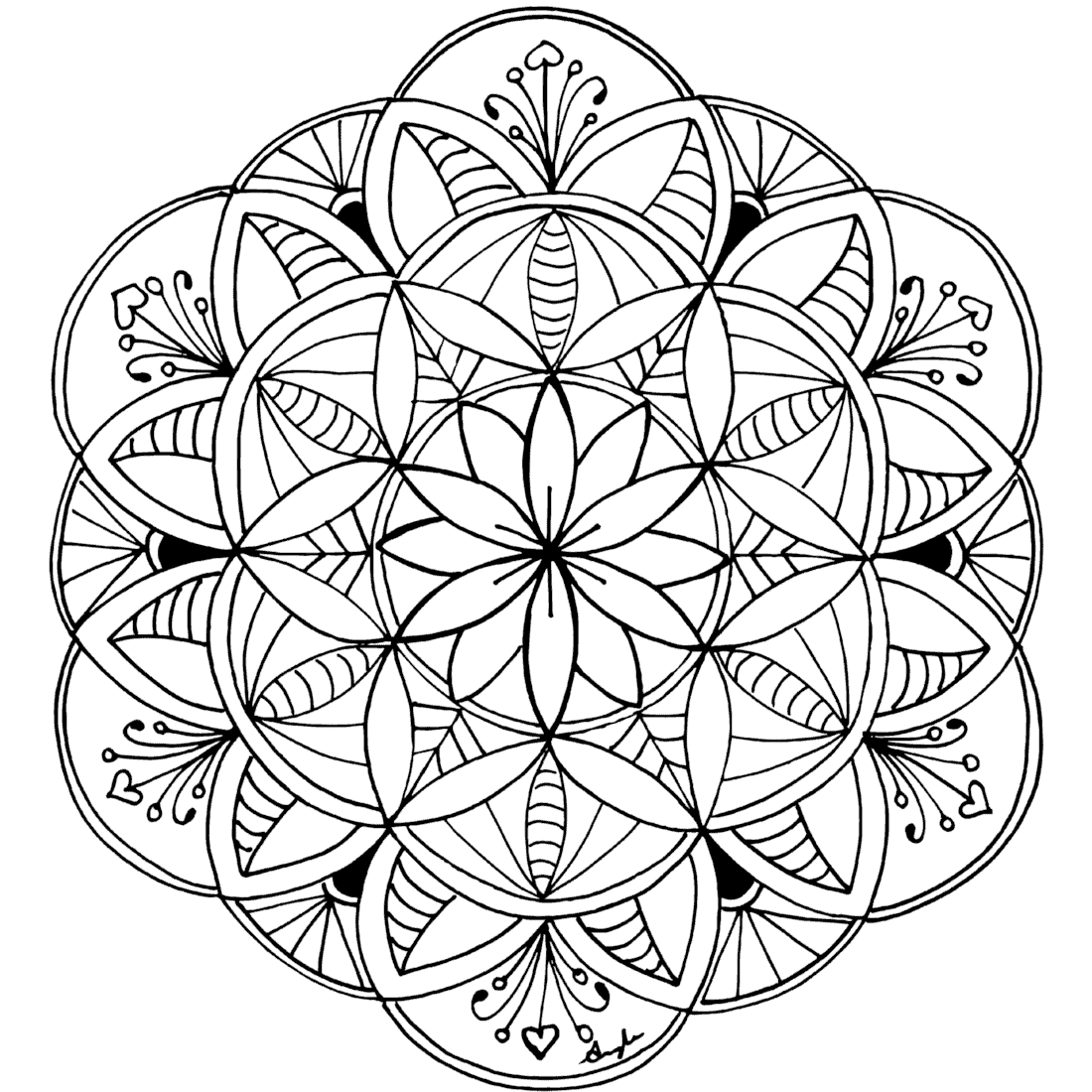Blue Garden Mandala